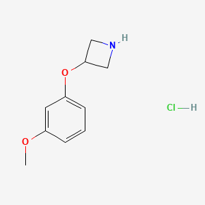 molecular formula C10H14ClNO2 B3027184 3-(3-Methoxyphenoxy)azetidine hydrochloride CAS No. 1236862-22-8