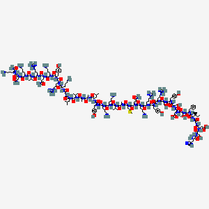 molecular formula C203H331N63O53S B3027191 Pituitary adenylate cyclase-activating peptide-38 (human) CAS No. 124123-15-5