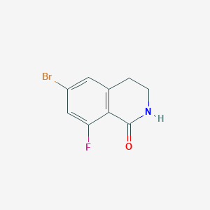 B3027194 6-Bromo-8-fluoro-3,4-dihydroisoquinolin-1(2H)-one CAS No. 1242157-15-8
