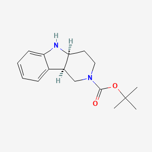 molecular formula C16H22N2O2 B3027211 tert-butyl3,4,4a,5-tetrahydro-1H-pyrido[4,3-b]indole-2(9bH)-carboxylate CAS No. 1251021-98-3