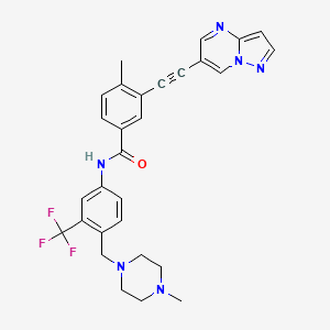 molecular formula C29H27F3N6O B3027246 GZD856 CAS No. 1257628-64-0