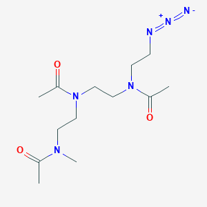 molecular formula C13H24N6O3 B3027280 N-[2-[acetyl-[2-[acetyl(2-azidoethyl)amino]ethyl]amino]ethyl]-N-methylacetamide CAS No. 1262975-46-1