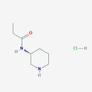 molecular formula C8H17ClN2O B3027374 (R)-N-(Piperidin-3-yl)propionamide hydrochloride CAS No. 1286209-21-9