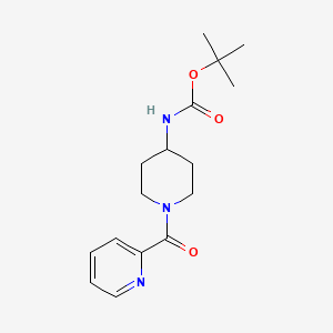molecular formula C16H23N3O3 B3027381 tert-Butyl 1-picolinoylpiperidin-4-ylcarbamate CAS No. 1286263-44-2