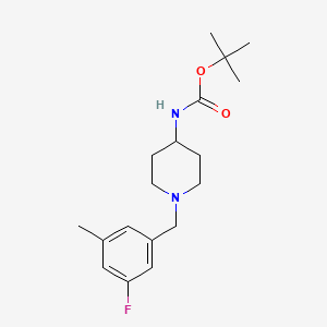 molecular formula C18H27FN2O2 B3027385 tert-Butyl 1-(3-fluoro-5-methylbenzyl)piperidin-4-ylcarbamate CAS No. 1286263-97-5