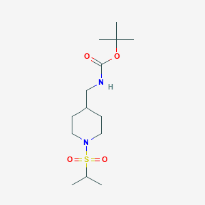 molecular formula C14H28N2O4S B3027387 tert-Butyl [1-(isopropylsulfonyl)piperidin-4-yl]methylcarbamate CAS No. 1286264-48-9