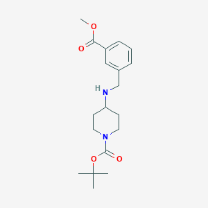 molecular formula C19H28N2O4 B3027388 tert-Butyl 4-[3-(methoxycarbonyl)benzylamino]piperidine-1-carboxylate CAS No. 1286264-55-8