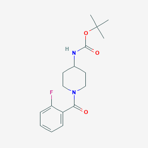 molecular formula C17H23FN2O3 B3027391 tert-Butyl 1-(2-fluorobenzoyl)piperidin-4-ylcarbamate CAS No. 1286264-73-0