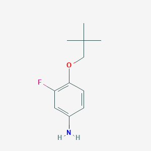molecular formula C11H16FNO B3027393 3-Fluoro-4-(neopentyloxy)aniline CAS No. 1286264-83-2