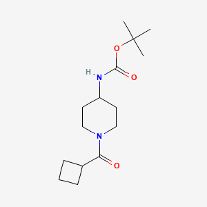 molecular formula C15H26N2O3 B3027394 tert-Butyl 1-(cyclobutanecarbonyl)piperidin-4-ylcarbamate CAS No. 1286265-04-0