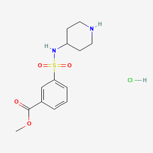 Methyl 3-[(piperidin-4-yl)sulfamoyl]benzoate hydrochloride