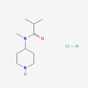 molecular formula C10H21ClN2O B3027413 N-Methyl-N-(piperidin-4-yl)isobutylamidhydrochloride CAS No. 1286273-21-9