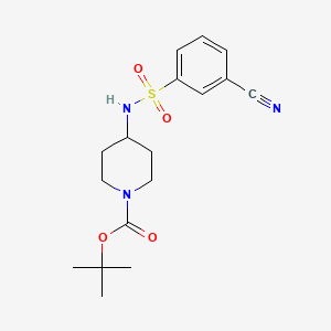 tert-Butyl 4-(3-cyanobenzenesulfonylamino)piperidine-1-carboxylate