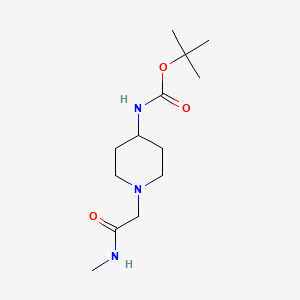 molecular formula C13H25N3O3 B3027432 tert-Butyl 1-[2-(methylamino)-2-oxoethyl]piperidin-4-ylcarbamate CAS No. 1286274-43-8