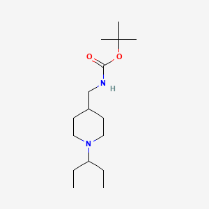 molecular formula C16H32N2O2 B3027444 tert-Butyl [1-(pentan-3-yl)piperidin-4-yl]methylcarbamate CAS No. 1286275-01-1