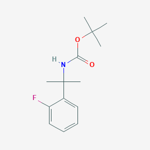 molecular formula C14H20FNO2 B3027445 tert-Butyl N-[2-(2-fluorophenyl)propan-2-yl]carbamate CAS No. 1286275-05-5