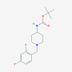 molecular formula C17H24F2N2O2 B3027453 tert-Butyl 1-(2,4-difluorobenzyl)piperidin-4-ylcarbamate CAS No. 1286275-49-7