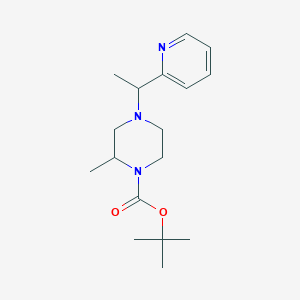 molecular formula C17H27N3O2 B3027472 tert-Butyl 2-methyl-4-(1-(pyridin-2-yl)ethyl)piperazine-1-carboxylate CAS No. 1289386-27-1