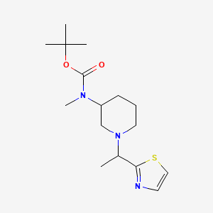 B3027480 tert-Butyl methyl(1-(1-(thiazol-2-yl)ethyl)piperidin-3-yl)carbamate CAS No. 1289387-39-8