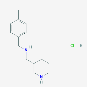 molecular formula C14H23ClN2 B3027484 N-(4-Methylbenzyl)-1-(piperidin-3-yl)methanamine hydrochloride CAS No. 1289387-81-0