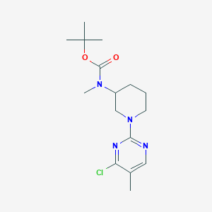 molecular formula C16H25ClN4O2 B3027488 tert-Butyl (1-(4-chloro-5-methylpyrimidin-2-yl)piperidin-3-yl)(methyl)carbamate CAS No. 1289388-19-7