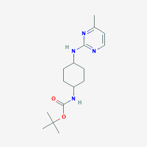molecular formula C16H26N4O2 B3027489 tert-Butyl (4-((4-methylpyrimidin-2-yl)amino)cyclohexyl)carbamate CAS No. 1289388-33-5