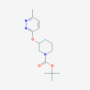 molecular formula C15H23N3O3 B3027492 tert-Butyl 3-((6-methylpyridazin-3-yl)oxy)piperidine-1-carboxylate CAS No. 1289388-46-0