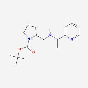 molecular formula C17H27N3O2 B3027493 tert-Butyl 2-(((1-(pyridin-2-yl)ethyl)amino)methyl)pyrrolidine-1-carboxylate CAS No. 1289388-55-1