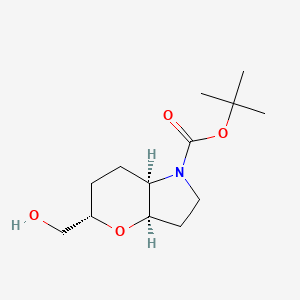 tert-butyl (3aR,5S,7aR)-5-(hydroxymethyl)-3,3a,5,6,7,7a-hexahydro-2H-pyrano[3,2-b]pyrrole-1-carboxylate