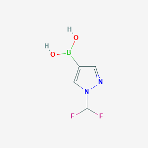 molecular formula C4H5BF2N2O2 B3027522 (1-(Difluoromethyl)-1H-pyrazol-4-yl)boronic acid CAS No. 1312693-57-4