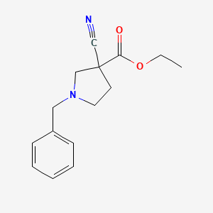 Ethyl 1-benzyl-3-cyanopyrrolidine-3-carboxylate