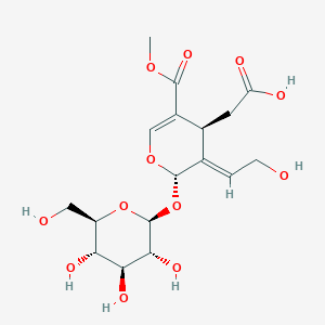 molecular formula C17H24O12 B3027530 10-Hydroxyoleoside 11-methyl ester 