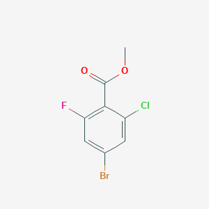 molecular formula C8H5BrClFO2 B3027535 Methyl 4-bromo-2-chloro-6-fluorobenzoate CAS No. 1321613-02-8