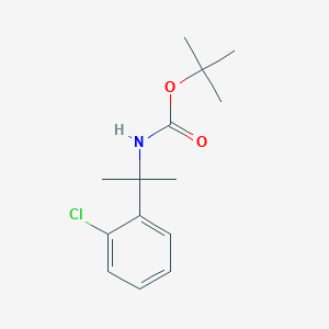 molecular formula C14H20ClNO2 B3027538 tert-Butyl N-[2-(2-chlorophenyl)propan-2-yl]carbamate CAS No. 1322200-81-6