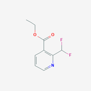 molecular formula C9H9F2NO2 B3027590 Ethyl 2-(difluoromethyl)nicotinate CAS No. 1346541-56-7