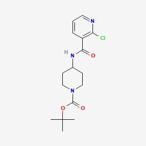 molecular formula C16H22ClN3O3 B3027657 tert-Butyl 4-(2-chloronicotinamido)piperidine-1-carboxylate CAS No. 1353973-88-2