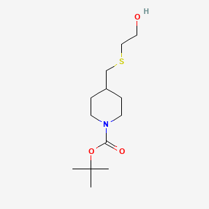 tert-Butyl 4-(((2-hydroxyethyl)thio)methyl)piperidine-1-carboxylate