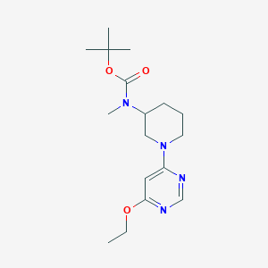 molecular formula C17H28N4O3 B3027672 tert-Butyl (1-(6-ethoxypyrimidin-4-yl)piperidin-3-yl)(methyl)carbamate CAS No. 1353984-21-0