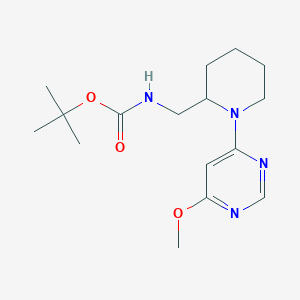 tert-Butyl ((1-(6-methoxypyrimidin-4-yl)piperidin-2-yl)methyl)carbamate
