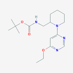 tert-Butyl ((1-(6-ethoxypyrimidin-4-yl)piperidin-2-yl)methyl)carbamate