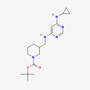 tert-Butyl 3-(((6-(cyclopropylamino)pyrimidin-4-yl)amino)methyl)piperidine-1-carboxylate