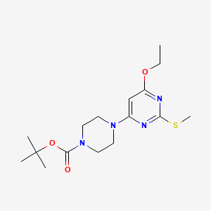 tert-Butyl 4-(6-ethoxy-2-(methylthio)pyrimidin-4-yl)piperazine-1-carboxylate