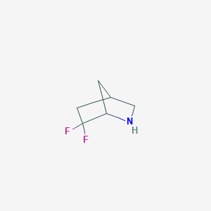 molecular formula C6H9F2N B3027698 6,6-Difluoro-2-azabicyclo[2.2.1]heptane CAS No. 1357352-59-0