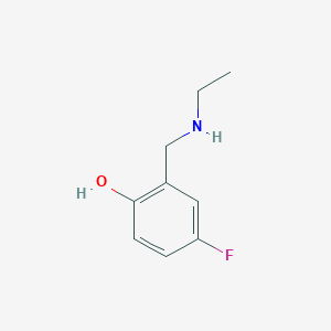 molecular formula C9H12FNO B3027706 2-[(Ethylamino)methyl]-4-fluorophenol CAS No. 1363166-27-1