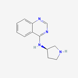 molecular formula C12H14N4 B3027712 N-[(3R)-Pyrrolidin-3-yl]quinazolin-4-amine CAS No. 1365936-68-0