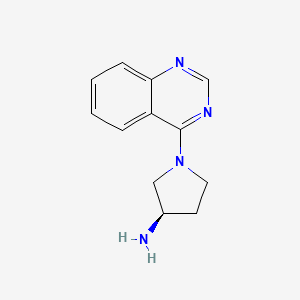molecular formula C12H14N4 B3027714 (3R)-1-(Quinazolin-4-yl)pyrrolidin-3-amine CAS No. 1365936-76-0