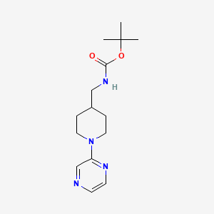 molecular formula C15H24N4O2 B3027720 tert-butyl ((1-(pyrazin-2-yl)piperidin-4-yl)methyl)carbamate CAS No. 1365968-55-3