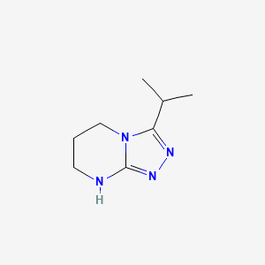 molecular formula C8H14N4 B3027721 3-(Propan-2-yl)-5H,6H,7H,8H-[1,2,4]triazolo-[4,3-a]pyrimidine CAS No. 1365968-86-0