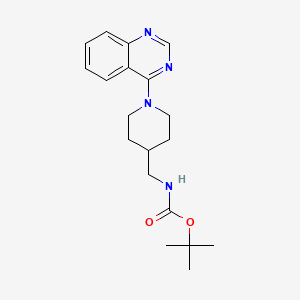 molecular formula C19H26N4O2 B3027723 tert-Butyl N-[1-(quinazolin-4-yl)piperidin-4-yl]methylcarbamate CAS No. 1365969-84-1