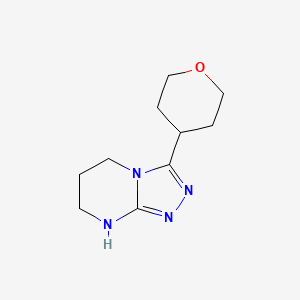 B3027726 3-(Oxan-4-yl)-5H,6H,7H,8H-[1,2,4]triazolo-[4,3-a]pyrimidine CAS No. 1365988-11-9